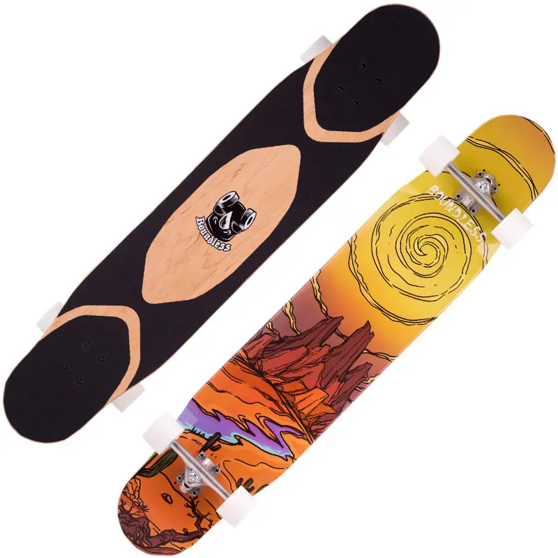 Il Longboard Freestyle in acero canadese 100% a 7 strati completa lo Skateboard sul ponte Longboard con danza grafica personalizzata