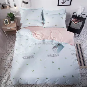 Small fresh style printing 100% polyester microfiber bedding sets fabric bedsheet fabric from chinese supplier