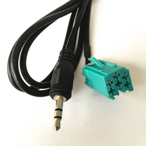 Werks auto Mini ISO 6 Pin Cinch-Kabel adapter für Bla-Punkt CD-Wechsler für VW AUDIS