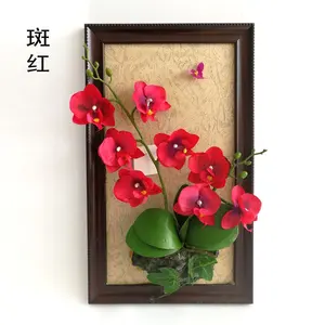 고급 홈 장식 벽 매달려 액자 인공 나비 난초