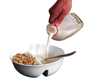 Plastic Anti-Soggy Cereal Bowl Ningbo factory