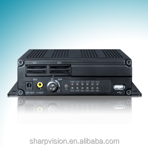 4CH sd карты мобильного dvr с 3 г/4 г, wi-fi, gps, G-sensor