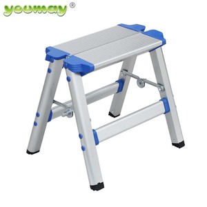 เก้าอี้บันไดอลูมิเนียมสองด้านพร้อมขั้นตอนเดียว AD0501A - Product Image 6