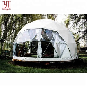Chất Lượng Cao <span class=keywords><strong>6M</strong></span> 8M Đường Kính Glamping Dome Lều 6X6M Khung Nhôm Không Thấm Nước PVC Dome Lều Cho Khách Sạn Và Các Sự Kiện Ngoài Trời - Product Image 1