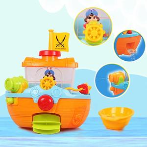 Jouet <span class=keywords><strong>de</strong></span> <span class=keywords><strong>bain</strong></span> en plastique pour enfants, <span class=keywords><strong>bateau</strong></span> <span class=keywords><strong>pirate</strong></span> mural - Canon à eau et pelle à eau, ensemble <span class=keywords><strong>de</strong></span> jouets <span class=keywords><strong>de</strong></span> <span class=keywords><strong>bain</strong></span> pour bébé - Product Image 3