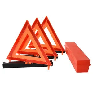 Triángulo de advertencia de seguridad reflectante de emergencia de punto triangular plegable profesional