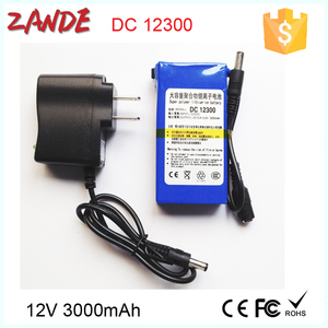 Batterie rechargeable 12v 3000mah YSD-12300 Mini Li-ion pour caméra CCTV ou appareil 12V - Product Image 5