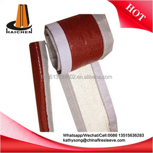 30mm FEU MANCHES TUYAU SILICONE <span class=keywords><strong>ISOLATION</strong></span> TRESSÉ 10KV EN FIBER DE VERRE CORE avec magic tape - Product Image 1