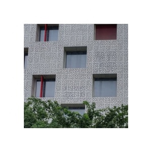 Tôle perforée en aluminium et panneau métallique découpé au laser pour façade et toit