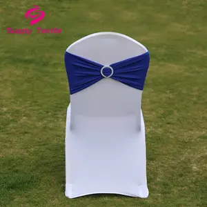 Faixas de Cadeira Azul Com Fivela de Tamanho padrão, Faixas de Lycra Para As Tampas Da Cadeira