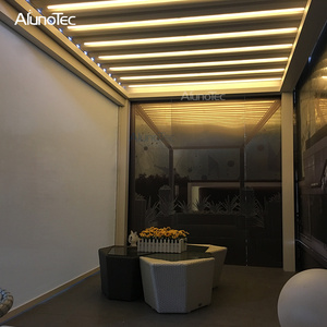 Alunotec moderno jardín Gazebo eléctrico de aluminio de apertura y cierre Patio pérgola <span class=keywords><strong>techo</strong></span> - Product Image 2
