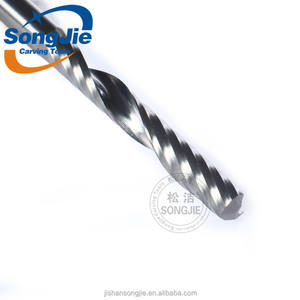 مطحنة نهاية كربيد صلبة أحادية الفلوت للخشب باستخدام الحاسب الآلي أداة مركز بالقطع مطحنة نهاية كربيد حلزونية - Product Image 4