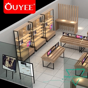 Tường Kính Cửa Hàng Bố Trí Nội Thất Hiển Thị Quang Cửa Hàng Thiết Kế Nội Thất - Product Image 3