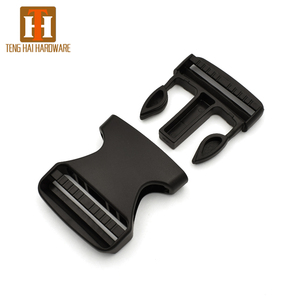 2 inch luggage strap belt clip plastic side release buckle clip