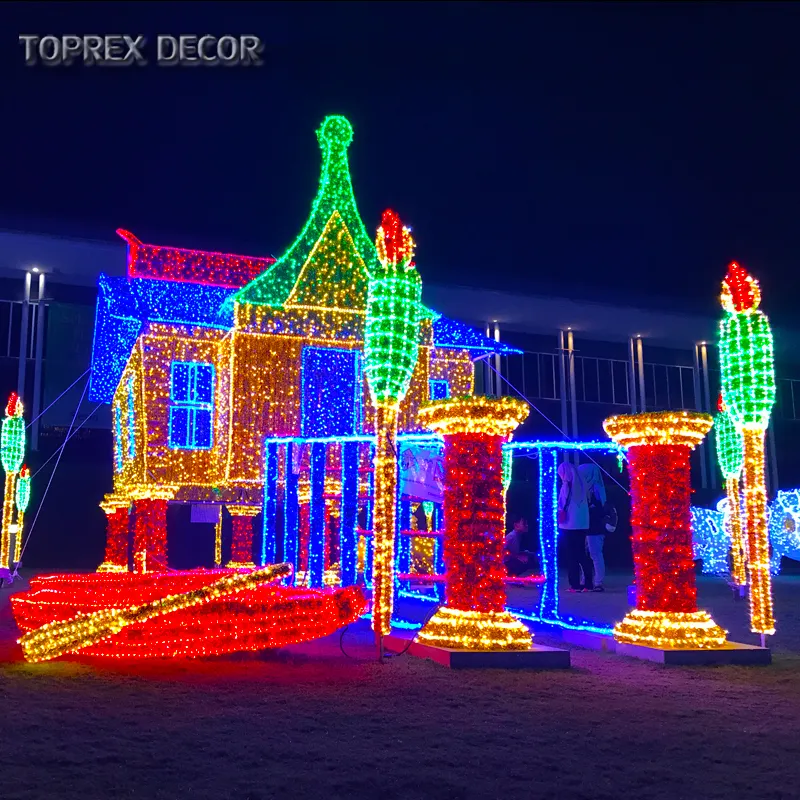 Usado comercial novo display led ao ar livre grandes decorações de Natal motivo