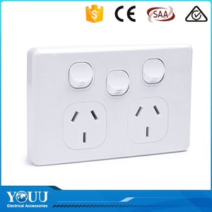 YOUU Produits À Importer <span class=keywords><strong>40000</strong></span> Fois 16A Max 3 <span class=keywords><strong>Gang</strong></span> 2 Way Mur Plaque Interrupteur Fusionné - Product Image 1