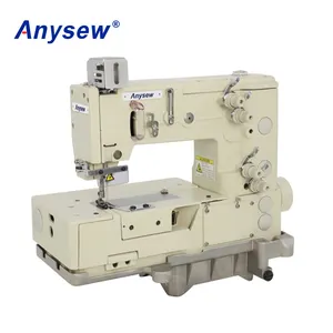 AS1302-4W Flat-bed Double Chain Stitch Picotting Sewing Machine Foggoting Zigzag Machine