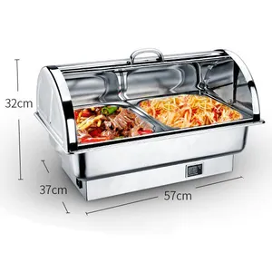 Goede kwaliteit economie catering apparatuur chafer rvs komfoor goedkope buffet voedsel warmer