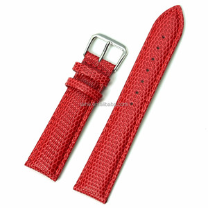 LAIHE 12 <span class=keywords><strong>14</strong></span> 16 18 20mm personnalisé plus de couleurs et de tailles motif lézard bracelet de montre en cuir de vachette véritable bracelet de montre en cuir de veau - Product Image 3