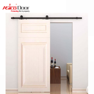 ASICO Portes de grange blanches Porte coulissante Maison Architech Construction - Product Image 1