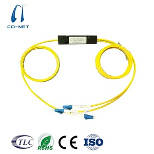 De fibra óptica 1x2 1310 de 1490 1550nm wdm multiplexor acoplador fundido FWDM - Product Image 2