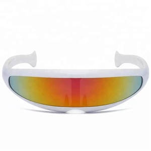 Gafas de sol de <span class=keywords><strong>Alien</strong></span> de talla única para niños, <span class=keywords><strong>lentes</strong></span> de una pieza, en colores, en Stock, baratas, 2021 - Product Image 6