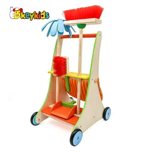 New Arrival Funny <strong>Cleaning</strong> <strong>Set</strong> <strong>Toy</strong> Wooden Kids Broom <strong>Set</strong> for Pretend Play W10D200 - Product Image 1