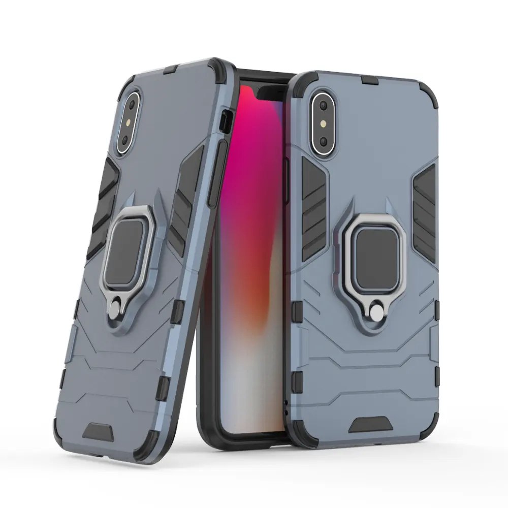 2 In 1 Rugged Hybrid Kickstand Cell Phone Case For iPhone X/XS/XS Cover , Back Cover for iphone X