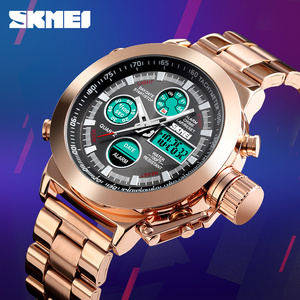 Nuevo <span class=keywords><strong>Reloj</strong></span> Cronógrafo SKMEI 1515 de Acero Inoxidable de Lujo para Hombre, 2019 - Product Image 4