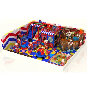Детская игровая площадка на заказ, оборудование для мягких игровых площадок с батутом
