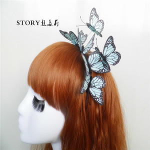 Fairy Tale Pin up Princess Adult Woodland Butterfly Diadema - Product Image 2