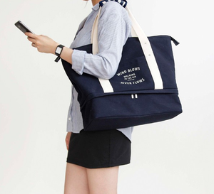 <span class=keywords><strong>Sac</strong></span> à main en toile <span class=keywords><strong>de</strong></span> grande capacité pour femmes, fourre-tout à bandoulière <span class=keywords><strong>de</strong></span> voyage <span class=keywords><strong>de</strong></span> <span class=keywords><strong>sport</strong></span> avec <span class=keywords><strong>compartiment</strong></span> à chaussures <span class=keywords><strong>de</strong></span> bonne qualité - Product Image 3