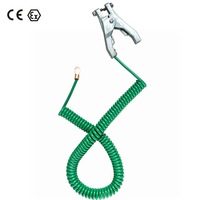 Pinces de mise à la terre statique avec câble et connecteur, dispositif de mise à la terre portable, ensemble de mise à la terre