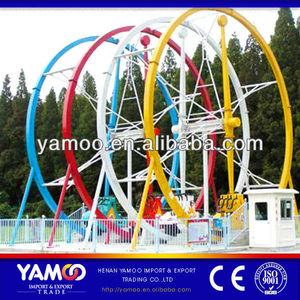 Juegos Mecánicos Yamoo Fun Fair Rides <span class=keywords><strong>Happy</strong></span> Wheel con Iluminación LED de Color Personalizado para Parques al Aire Libre, Centros Comerciales, Atracciones de Feria - Product Image 4