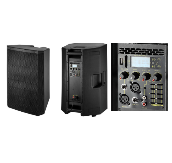Powerful active size 12 ''DJ sound box with line array tower
