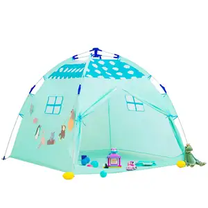 YF-N607 Kids Play Tent Automatische Meisje Prinses Kasteel Tent Indoor Outdoor Kids Play House Zwembad Playhouse Kinderen Prinses Tent