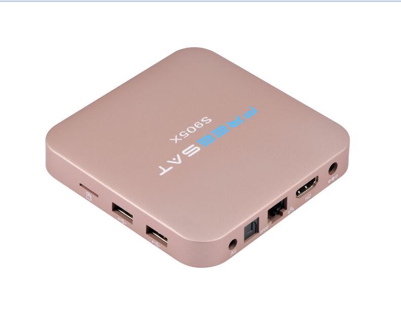 Freesat S905X Amlogic Android 6.0 2G/16G Android 4 K OTT Smart TV caja Quad Core Kodi XBMC Ethernet Wifi BT 4.0 TV Box