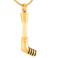Moderna Joyería Ecológica de Acero Inoxidable para Cremación, Colgante de Palo de Hockey sobre Hielo para Mascotas