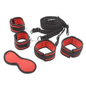 Nuevo sexo SM Bondage Underbed restricciones fetiche Kit <span class=keywords><strong>esposas</strong></span> puños de tobillo juguetes sexuales usando Bondage para parejas - Product Image 3