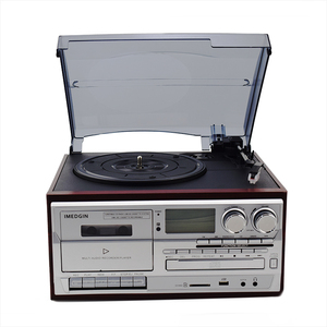 Platine d'enregistrement en vinyle <span class=keywords><strong>vintage</strong></span>, 2018 pouces, avec am , fm, cassette, USB, gramophone - Product Image 2