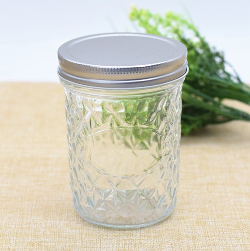 Sealed Diamond Jam Glass Jar Food Beverage Glass Jars