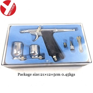 Mini aérographe maquillage pistolet Kit bricolage GRADE pour ongles <span class=keywords><strong>tatouage</strong></span> <span class=keywords><strong>temporaire</strong></span> et décoration de gâteau pneumatique et alimenté par gravité - Product Image 6