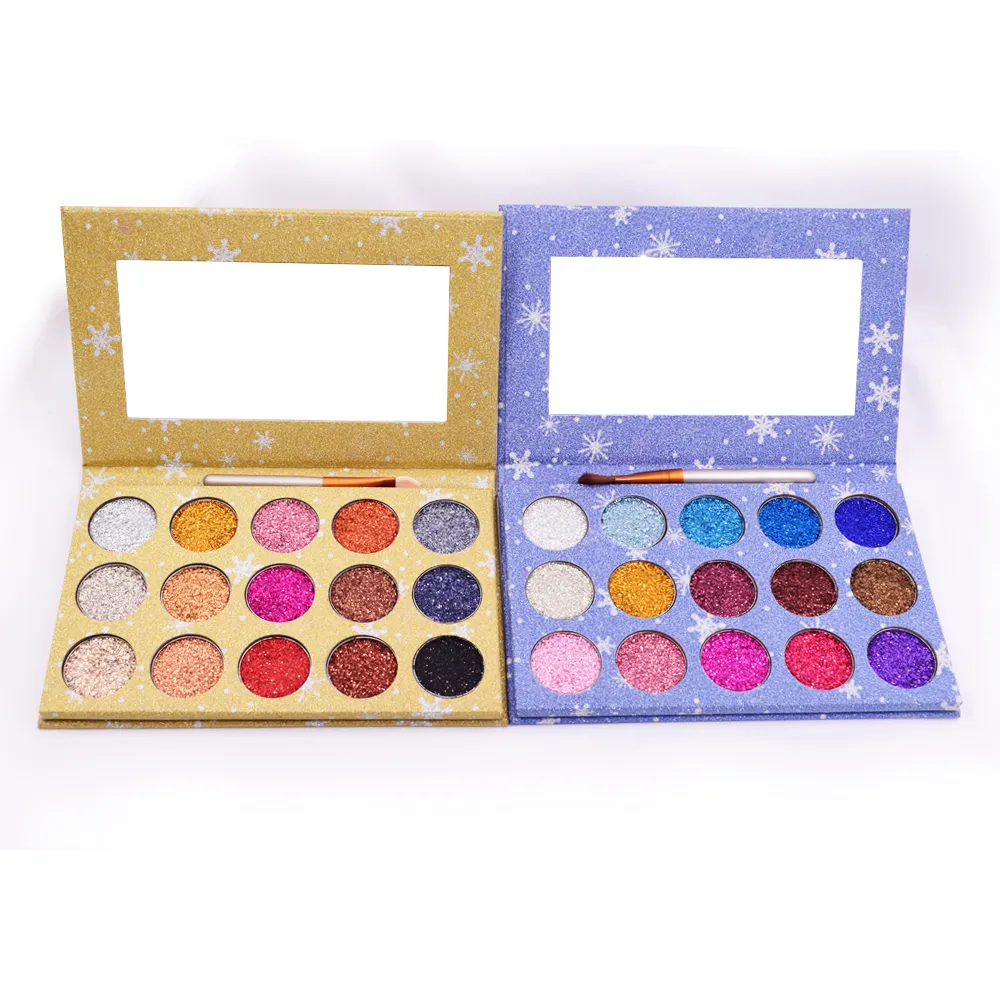 Kunden spezifische Marke Matte Shimmer Lidschatten-Palette Private Label Lidschatten Pigmentiert 18 Color Makeup