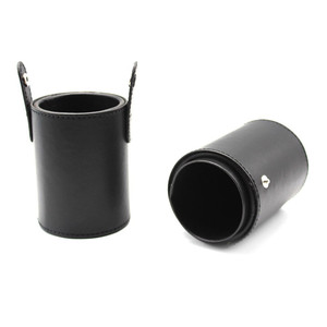 מותג פרטי איפור מברשת סט קייס מחזיק צילינדר עם רצועות איפור מברשות תיק כלים עור חומר - Product Image 4