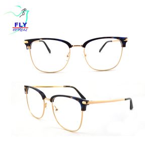 Các Mới Nhất Acetate Và Kim Loại Kết Hợp Vòng Kính Quang Học Kính Mắt Kính Khung - Product Image 4