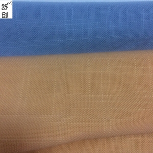 Mùa Hè Đồng Bằng Nhuộm <span class=keywords><strong>Linen</strong></span> Viscose Pha Trộn Vải Hữu Cơ Dệt Phong Cách Cho Cô Gái/D Chàng Trai Ăn Mặc & Sofa Sử Dụng - Product Image 2