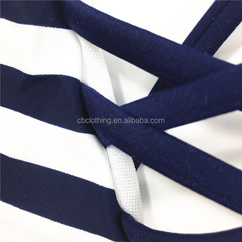 Wholesale swimsuit Strip printed swimsuit custom swimwear sexy bikini