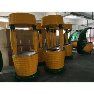 פופולרי סגנון מתוק תירס בקניון עבור אוטומטיות בות fireber זכוכית תירס עגלת מזון תצוגת ארון עבור מכירה - Product Image 4