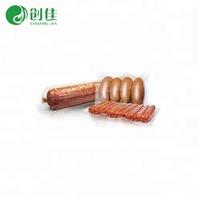 Rouleau de film thermosensible sous vide en plastique pe, emballage bon marché pour les saucisses