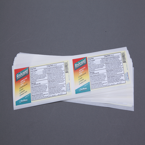 Etiqueta adhesiva de doble cara para botella de Gel impresa a prueba de agua personalizada superventas - Product Image 4